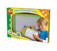 SES Creative | Ardoise Magique Enfant 3 Ans+ | Tableau à Dessin Magnétique Réutilisable | Stylo Aimanté + 2 Tampons Inclus | Sans Encre ni Papier | Jeu Créatif Voyage | Neutre en CO2 | 14444
