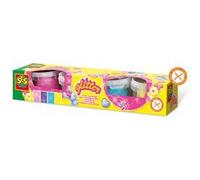 SES Creative argile 4x90 grammes de paillettes Multicolore G