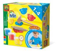 SES Creative argile avec outils 3 x 90 grammes multicolore Multicolore G