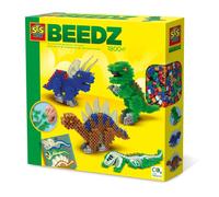 SES Creative Beedz Set de perles à repasser Dinosaure 1800 perles incl. feuille d'images