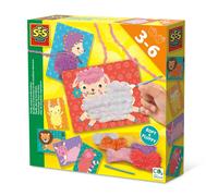 SES Creative- Broderie d’Animaux en Fil Moelleux Douceur, 14043, Various