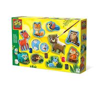 Kit de moulage et peinture - SES CREATIVE - Animaux de la forêt - Plastique recyclé - À partir de 5 ans - Mixte