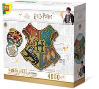 SES Creative | Coffret Perles à Repasser Blason Poudlard Harry Potter | 4000 Perles Sans PVC | Poster Taille Réelle Inclus | Activité Créative Enfant 6 Ans+ | Idée Déco Murale Magique