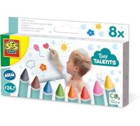 SES Creative | Crayons Bain Bébé | 8 Couleurs Vives | Dessin Baignoire Enfant | Jeu Créatif Bain | Craies de Bain Lavables | Facile à Nettoyer | Idée Cadeau Bébé 2 Ans