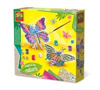 Ses Creative Décoration De Papillons En Bois - Inspired By Nature, Kit De Coloriage Pour Enfants, 5 An(S)