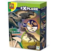 SES Creative Dino et squelette Déterrer 2 en 1 T-Rex 25092
