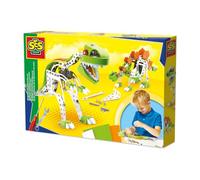 SES Creative Dinosaure Métallique à Construire | Jeu de construction | Métal | Outils inclus | pour les enfants | Plusieurs couleurs | Tournevis et clé