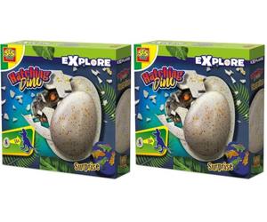 SES Creative - Dinosaure prêt à éclore - Version Allemande, Couleurs Divers (Lot de 2)