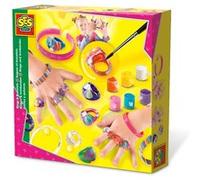 SES Creative fabriquer ses propres bracelets + bagues 10 pièces Multicolore G