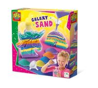 Ses Creative Galaxy Sand - Kit Sable Coloré Licorne & Arc-en-Ciel | Activité créative | pour Les Filles | à partir de 5 Ans | Plusieurs Couleurs | 2 Bouteilles et Entonnoir