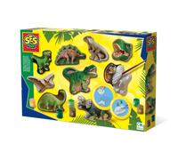 SES Creative Kit de moulage et peinture Dinosaures Vert