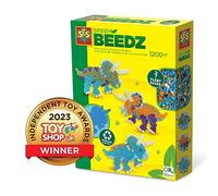 SES Creative Green Beedz - Kit de perles à repasser tricératops
