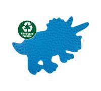 SES Creative Green Beedz - Perles à repasser Plaque Triceratops-Dino