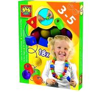 SES Creative - Loisir créatif - J'apprends à enfiler des perles - Grosses perles - À partir de 3 ans
