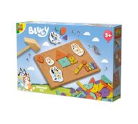 Ses Creative - Jeu de Tap Tap avec Bluey - Marteler et Taper - Bluey et Ses Amis de la télé - Développer la motricité - avec des Formes en Bois