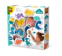 SES Creative – Jouet de bain dinosaures en mousse – 15 dinos colorés flottants