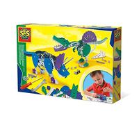 SES Creative Kit de Construction de Dinosaures en métal - Tricératops et spinosaure