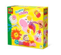 SES Creative Fluffy Loops – Animaux en fil doux, créez des animaux moelleux pour jeunes enfants
