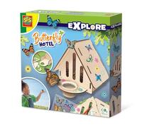 SES Creative | Kit Hôtel à Papillons Enfant à Construire | Activité Nature Éducative 6 Ans+ | Abri Bois DIY Biodiversité Jardin | Jouet Écologique STEM Nature & Sciences | Idée Cadeau Biologiste