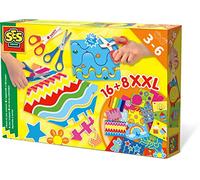 SES Creative | Kit J’apprends à Découper XXL | Ciseaux Sécurité et Métal | 16 Feuilles Découpage | 8 Feuilles XXL | Activité Éducative et Manuelle | Développe la Motricité | Idée Cadeau Enfant dès 3