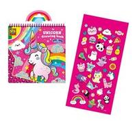 SES Creative livre de coloriage de licorne avec des autocollants roses pour les filles Rose G