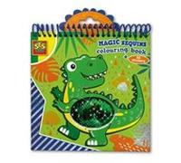 SES Creative - Livre de Coloriage Paillettes Magiques (bleu-vert) G