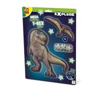 Ses Creative Méga Monde Luisant T-Rex, Multicolore, Dinosaure, Chambre D'enfant, Garçon, 5 An(S), Boîte