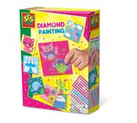 SES Creative 14119 Mosaïques de Diamant, Ensemble de Peinture par Numéros avec Strass Étincelants pour Enfants et Adultes, Kit Peinture Enfant