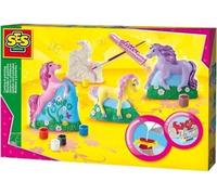 SES CREATIVE - Moulage et peinture - 3 chevaux - a partir de 5 ans - Mixte - Plâtre et peinture inclus