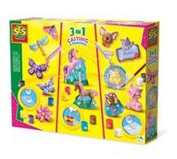 SES Creative - Moulage et peinture - 3 en 1 Multicolore G
