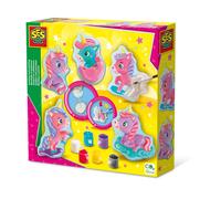 SES Creative- Moulage et Peinture-Bébés Licornes, 01341, Yellow
