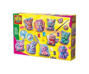 SES Creative Moulage et Peinture - Figures Fantastiques | Activité Manuelle | Dragons | Licornes | pour Les Enfants | à partir de 5 Ans Plusieurs Couleurs