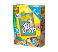 SES Creative My First - Autocollants Imprimé Animal | Activité créative bébé | Gommettes | Animaux | pour Les Enfants | Plusieurs Couleurs