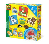 SES Creative Cartes mosaïques sensorielles My First – coloré, noir