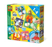 Ses Creative My First - Où Est-Ce Que J?Habite ? Collage D?Animaux, Kids' Stickers, 1 An(S), Multicolore