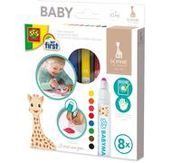 SES Creative - My first - Sophie la girafe - Feutres pour bébé - Peinture bebe - Premier crayon - Peinture a l eau bebe