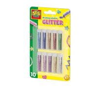 Ses Creative- Paillettes biodégradables-10 Couleurs, 00252