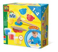 SES CREATIVE Pâte à modeler avec outils - 3 x 90 g