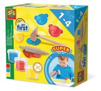 SES CREATIVE Pâte à modeler avec outils - 3 x 90 g