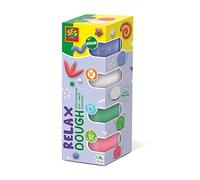 SES Creative | Pâte à Modeler Feel Good Relax | 4x90g | Vegan & sans Gluten | Ultra Douce & Colorée | Activité Créative Bébé & Enfant Dès 1 an | Ne Sèche Pas | Réutilisable | Ideé Cadeau