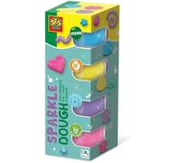 SES Creative – Pâte à modeler Feel Good – Scintillante – 4 x 90 g