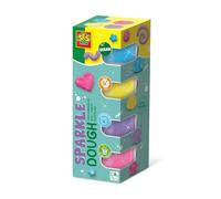 Ses Creative | Pâte à Modeler Scintillante Feel Good 4x90g | Vegan et Lavable | Activité Sensorielle Bébé | Jouet Neutre en CO₂ | Fabriqué aux Pays-Bas | Idée Cadeau dès 1 an | 00515