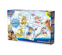 SES Creative -Paw Patrol-Coloriage à l’eau-paquet de saut-Convient aux très jeunes enfants à partir de 1 an-Idée cadeau-4 cartes imprimées avec des illustrations Paw Patrol-1+