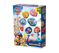 SES Creative -Paw Patrol-Peinture sur galets-paquet de saut-Peinture aux couleurs vives et bonne couvrance-Idée cadeau-34 autocollants avec des illustrations Paw Patrol-3+