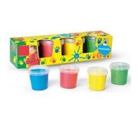 SES Creative peinture au doigt Basic145 ml 4 couleurs Multicolore G