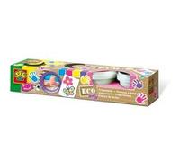 SES Creative 24927 - ECO peinture au doigt trendy 4 couleurs, mélangeable, s'étale bien, sans gluten, pour les enfants