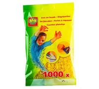 SES Creative perles Beedzde repassage en plastique 1000 pièces jaune Blanc G