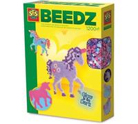 SES CREATIVE - Perles à repasser Licornes Glow in the Dark - 1200 perles - Multicolore