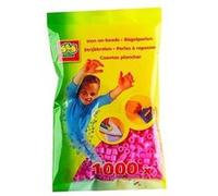 SES Creative perles de repassage Beedzplastique 1000 pcs rose Rose G