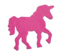 Ses Creative Plateau Licorne pour Perles à Repasser | Activité Manuelle | Plaque de Pose | Réutilisable | pour Les Filles | Rose
